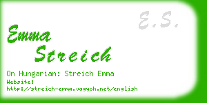 emma streich business card